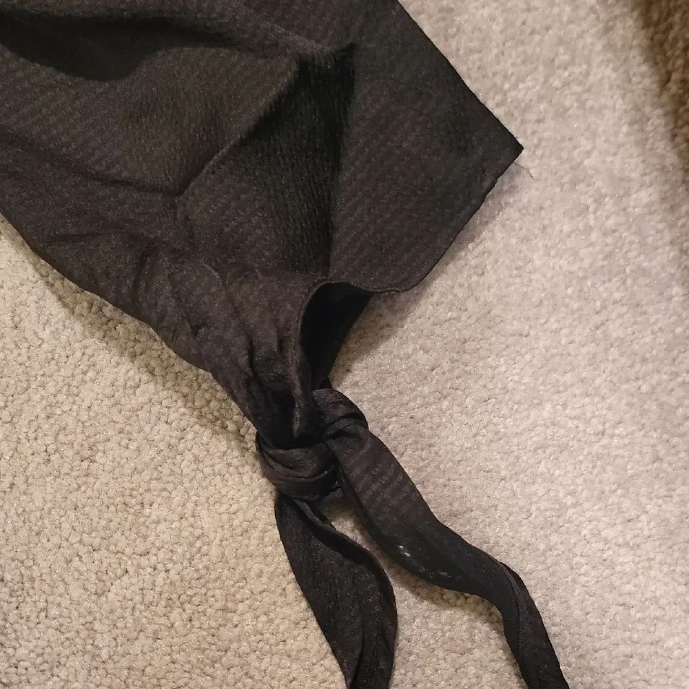 Michael Kors Black V-Neck Blouse